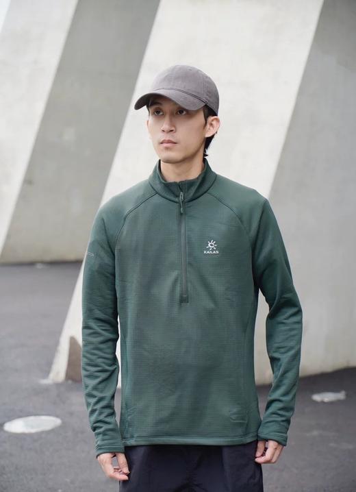 一店k （代工厂订单！）保暖/吸湿/速干！秋冬户外活动必备 凯乐*男款立领半开胸抓绒衣 商品图4