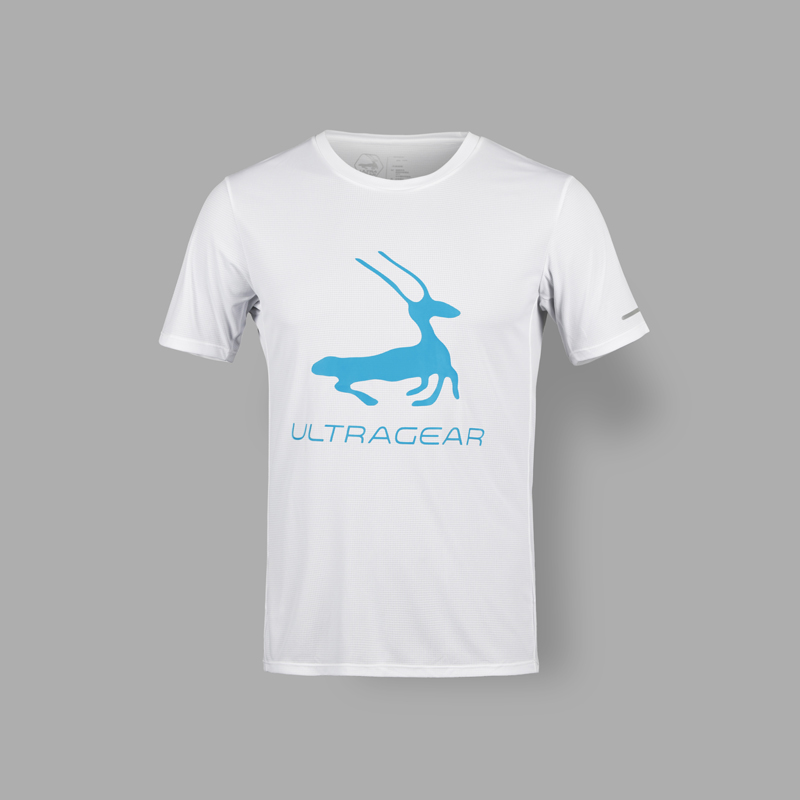 优极UG 男女款超轻速干大LOGO跑步短袖T恤