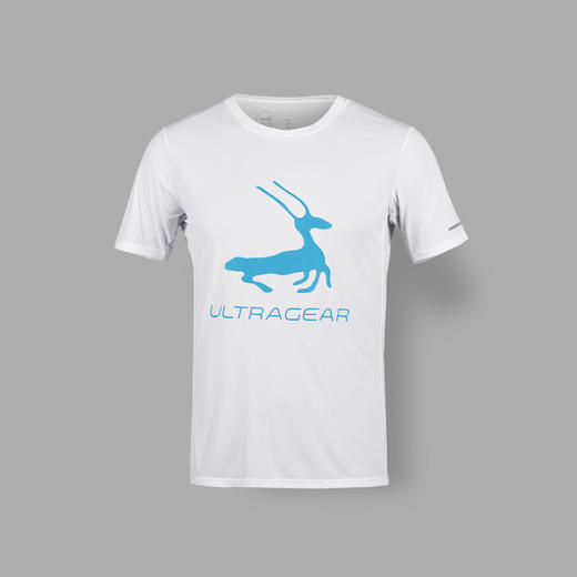 优极UG 男女款超轻速干大LOGO跑步短袖T恤 商品图0