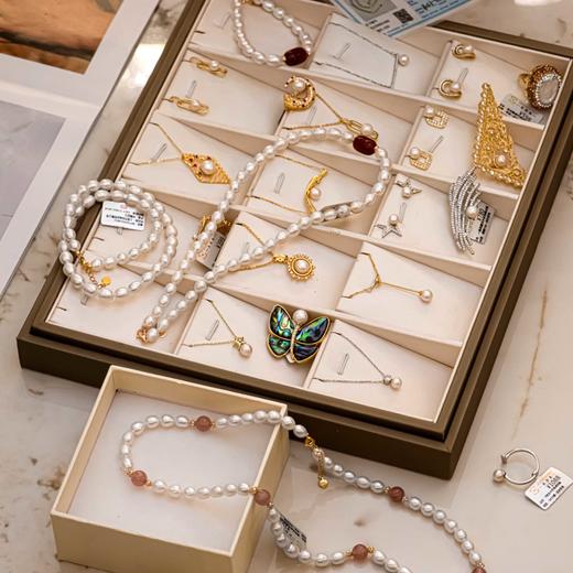 佐奈美珍珠福利专场（推文） | 紫云母项链、红玛瑙吊坠、巴洛克异形珠戒指、T形耳钉、鲍鱼贝胸花...共20+款可选 商品图5