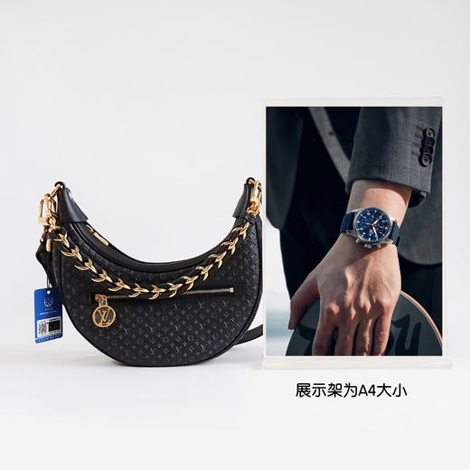 【95新】LV路易威登LoopM22591色全皮压纹Loop月牙包豌豆包单肩腋下包女士 171225NJS18 商品图9