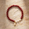【红颜·红玛瑙朱砂手串】朱砂手串女本命年平安葫芦平安扣手链福禄淡水珍珠串珠子手饰品 商品缩略图5