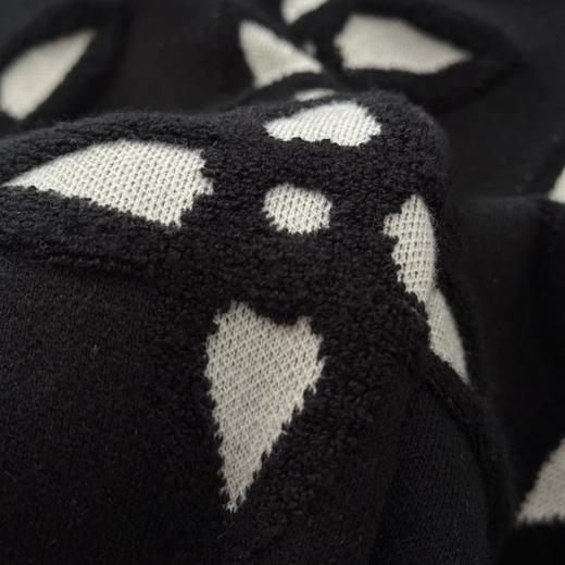 D122407新款黑色满印logo圆领毛衣男女同款 商品图7