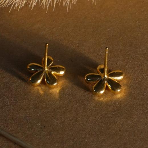 【林栖好物】LX11025004五瓣梅螺钿耳钉（预售7天发货） 商品图2