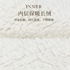 冬季双层加绒加厚针织帽子女纯色羊毛保暖防风护耳套头翻边毛线帽 商品缩略图3