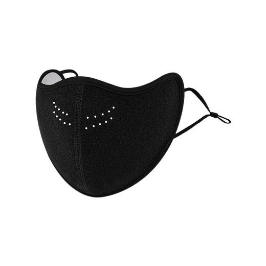 冬季口罩女加绒圆孔透气口罩女户外出行面罩防风防寒保暖口罩男 商品图4