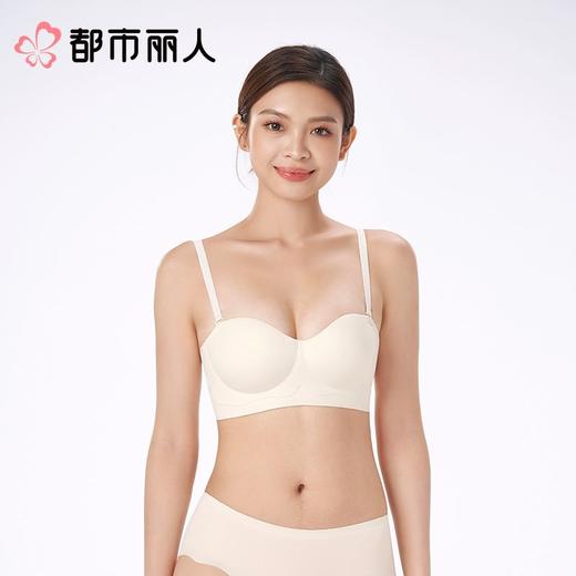 都市丽人女士内衣泳布文胸无钢圈三排四扣LBC5B6 商品图1