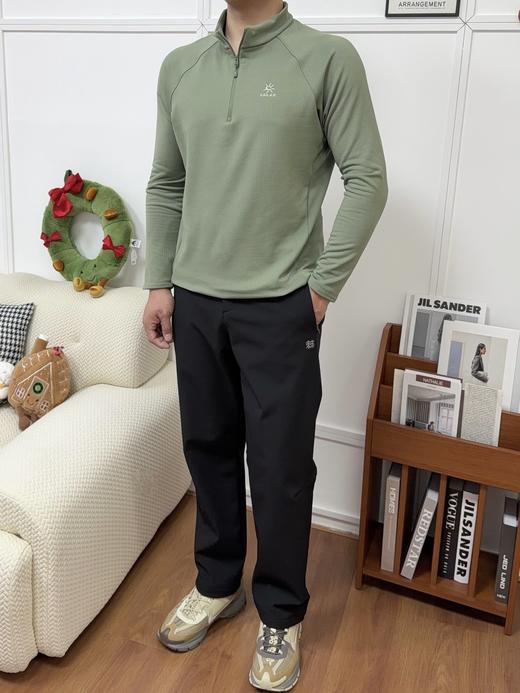 一店k （代工厂订单！）保暖/吸湿/速干！秋冬户外活动必备 凯乐*男款立领半开胸抓绒衣 商品图14