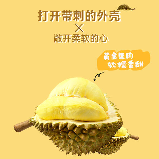 严选 | 泰国A级冷冻金枕榴莲肉900g/袋 顺丰发货 商品图1