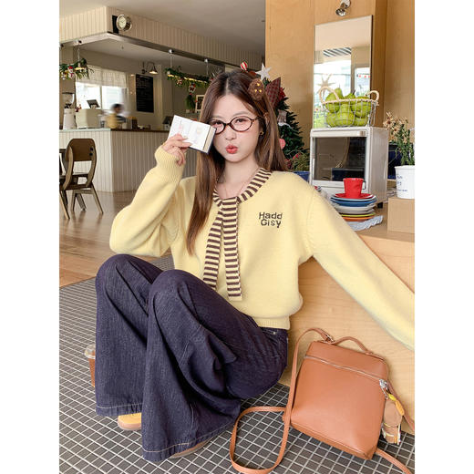 <曾小咸推荐>3.1现货秒杀！微信超特价！韩系学院风假两件毛衣 日常189.99 立减80 秒杀89.99！ 商品图4