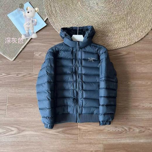 D122408一件过冬。简约设计下摆收口防风保暖抽绳羽绒棉服 商品图4