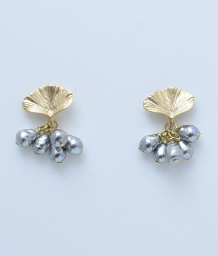 MONSHIRO 银杏泡芙耳环（不可使用购物金）