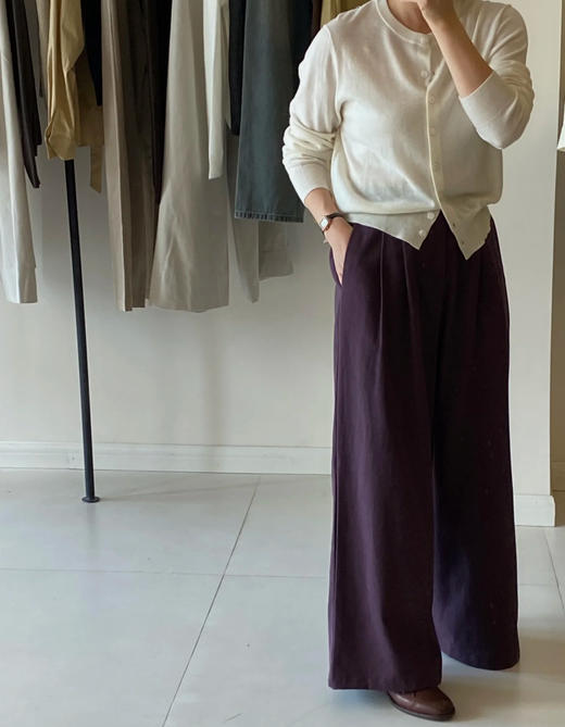 老米优品🎈3-5天！软糯有质感！《48支绵羊毛混纺针织开衫》好品质基础款，细腻的不像话~ WY251223A 商品图7