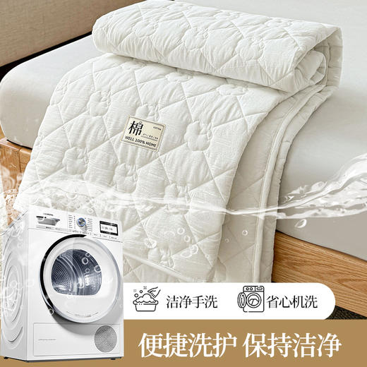 【品牌直发】加倍生活 A类抗菌里外全棉床护垫 0.9-2.0m纯棉新疆棉花填充床褥子 单人双人学生垫 商品图6