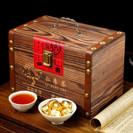 【 中国茗茶❗糯香小沱茶礼盒】糯米香普洱小沱茶，熟茶云南古树普洱茶叶，散茶小饼茶金砖礼盒装，年货中秋送礼领导长辈自己喝L 商品图1