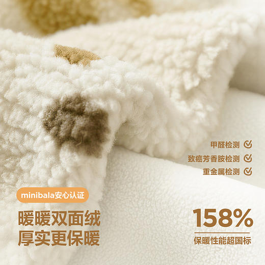 迷你巴拉婴儿衣服宝宝新生儿加绒连帽连体衣爬服外穿秋冬款 商品图3