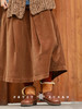 PETIT SCHAN小闪 CLO#1006 Hot latte 热拿铁 纯棉平绒染色抽绳立裁伞裙 商品缩略图4