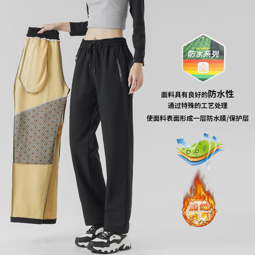 探索户外2026秋冬男女同款护腰加厚保暖软壳沸腾裤7776/7775 商品图1