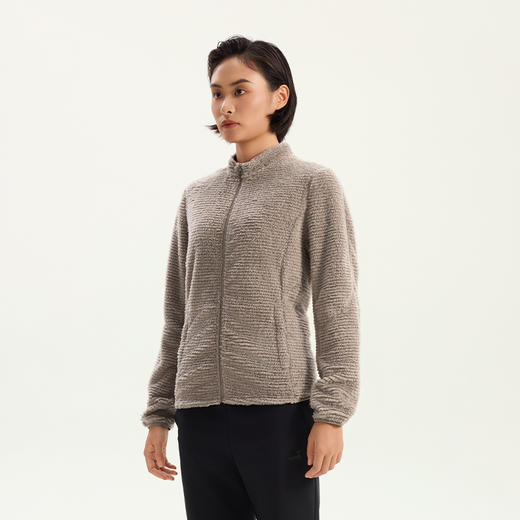 优极UG 沐阳·男女款立领抓绒全拉链开衫外套 商品图5