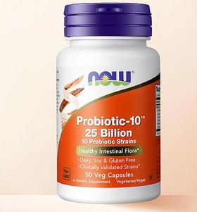 Probiotic-10 益生菌素食胶囊 50粒/瓶美国进口