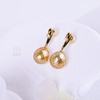 【华璨】简约钻石金珠耳钉-ZZ2409070 商品缩略图1