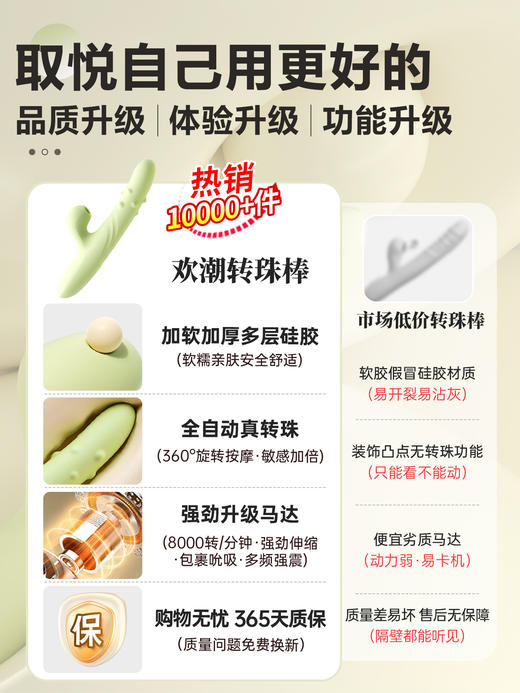 欢潮转珠棒 震动棒 商品图1