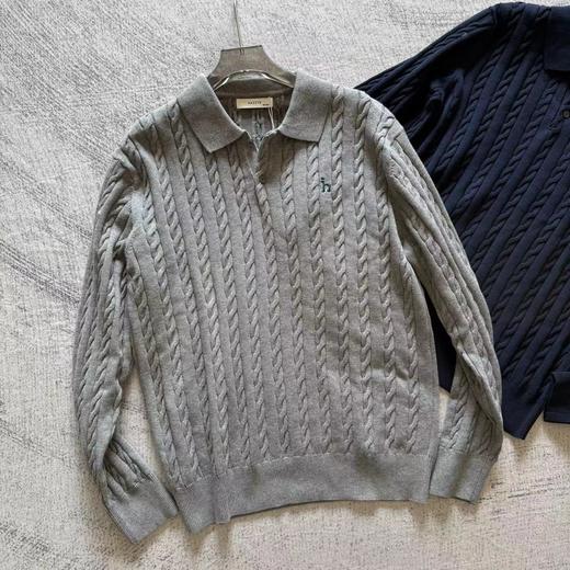 D122455秋冬新款男士纯色针织衫休闲上衣 商品图5