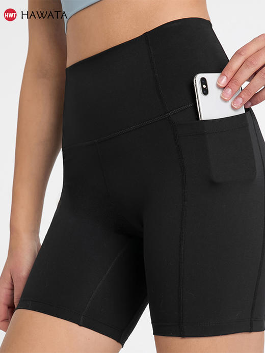 哈瓦塔侧袋兜新款四分裤瑜伽短裤 商品图1