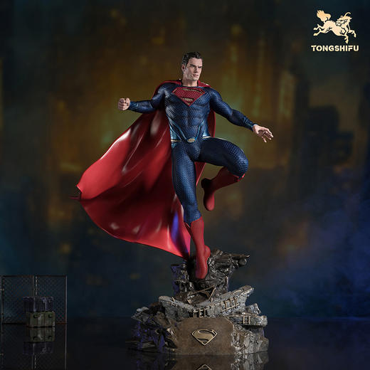 铜师傅 正版授权《超人》客厅桌面限量手办 家居装饰工艺品摆件 商品图1