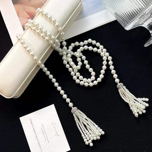 法式珍珠流苏项链（随货发） 商品图0