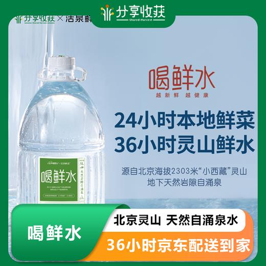 喝鲜水 | 北京灵山 天然自涌泉水  天然弱碱性  36小时京东配送到家 | 基地直发 周六生产发货 周日到配送到家 商品图0