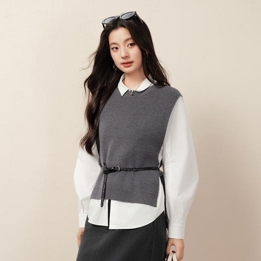 【商场同款】诗凡黎休闲宽松两件套针织25秋新款慵懒风3G9131631 商品图2