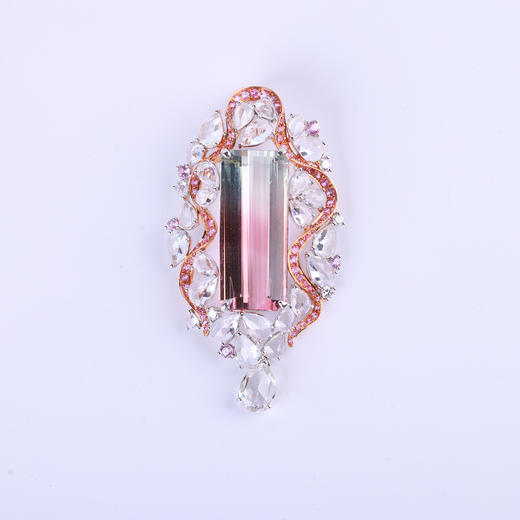 【霞彩】西瓜碧玺挂坠-CB12101065 商品图0