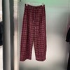 NC松紧抽绳百搭格子阔腿裤51015（红）冬季954011510321 商品缩略图1