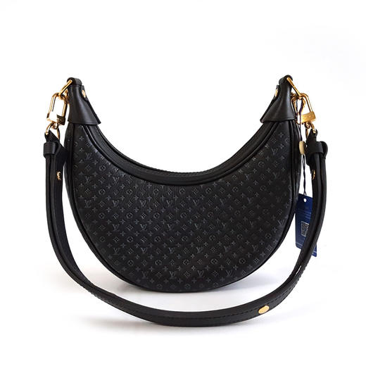 【95新】LV路易威登LoopM22591色全皮压纹Loop月牙包豌豆包单肩腋下包女士 171225NJS18 商品图4