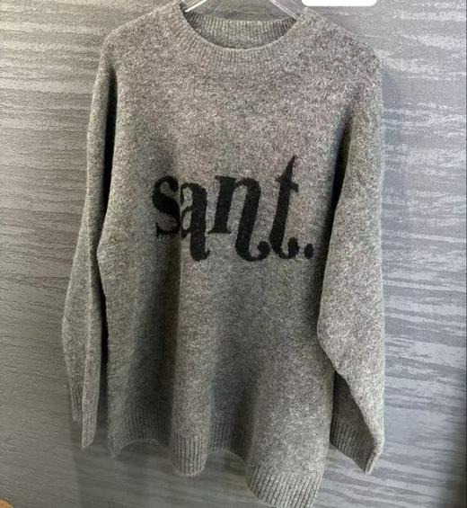 （不含衬衫）NC圆领字母大图套头毛织衫51019冬季160234241781 商品图2