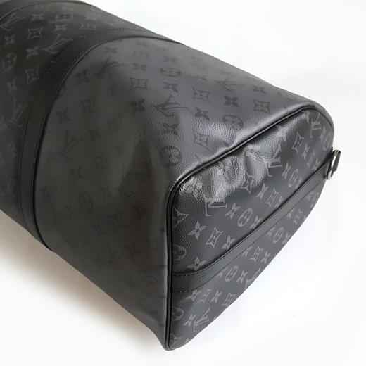 【98新闲置】LV路易威登KEEPALL BANDOULIERE 50旅行袋M45392黑武士限量色黑老花旅行袋keepall50单肩手提包男士 191225AK01 商品图7