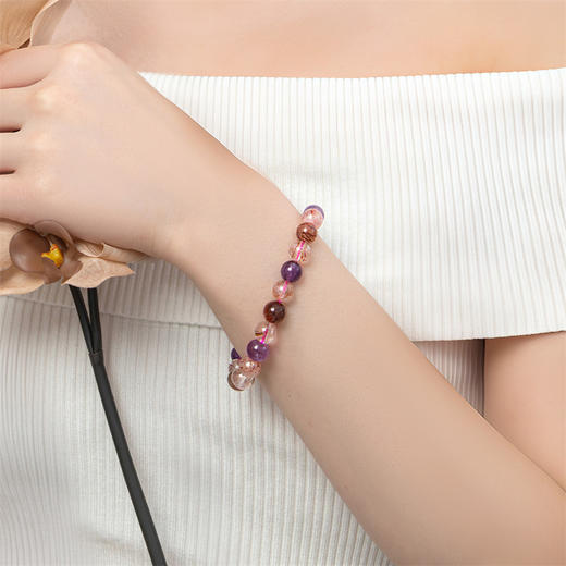 超七多彩水晶宝石手链送女士礼物MEMORA诗普琳CB208001 商品图2