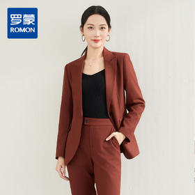 【上衣+裤子】罗蒙女士西服套装挺括有型职业通勤优雅大方两件套女