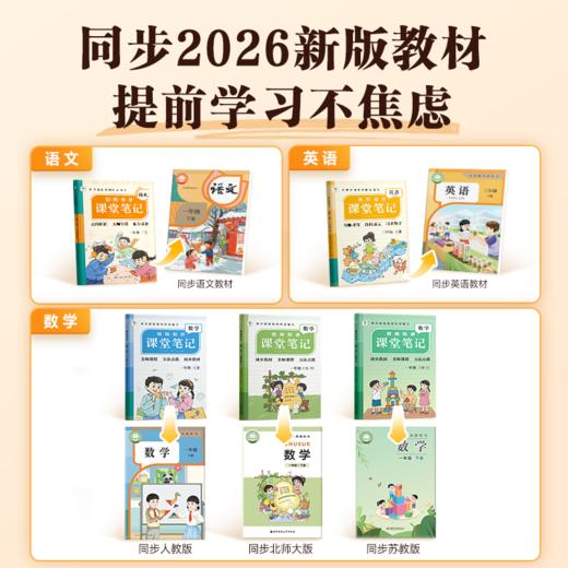 学而思【2026春新】小学语数英课堂笔记1-6年级任选名师笔记名师讲 商品图1