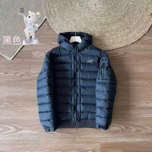 D122408一件过冬。简约设计下摆收口防风保暖抽绳羽绒棉服 商品图5