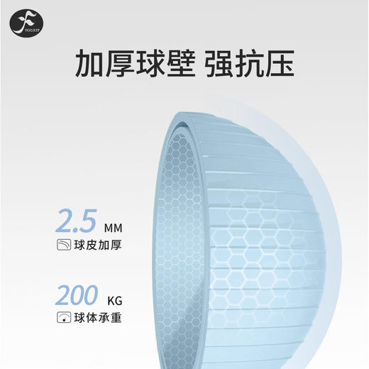 一梵磨砂有纹路瑜伽大球   直径:65CM/个  4个色 商品图9