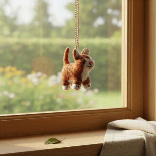 北京仓｜Felt So Good-Colin the Cat-鼠鼠小猎手 科林喵 羊毛毡 挂件［英国设计师］ 商品图5