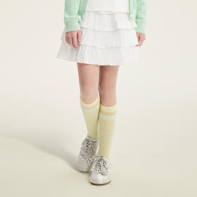 笛莎Deesha 童装女童半身裙2026春新款本白蛋糕裙