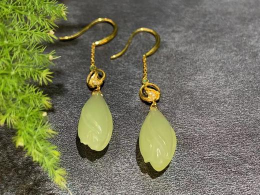 【御珠宫坊】金镶黄玉耳坠 商品图3