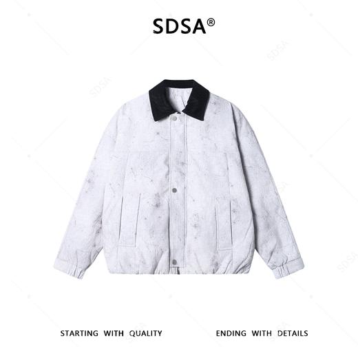9128SDSA男士秋冬新款痞帅男装极简风拼接翻领羽绒服夹克外套百搭时尚 商品图1