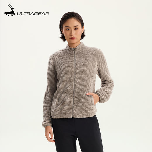 优极UG 沐阳·男女款立领抓绒全拉链开衫外套 商品图4