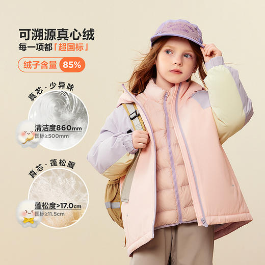 【真心绒】迷你巴拉巴拉男女童羽绒服儿童三合一防护外套2025冬 商品图2