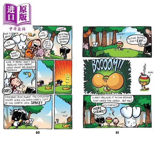 【中商原版】兔子大战猴子02 人类入侵 Bunny vs Monkey The Human Invasion 英文原版 儿童漫画故事书 幽默搞笑 进口童书7岁+ 商品图1