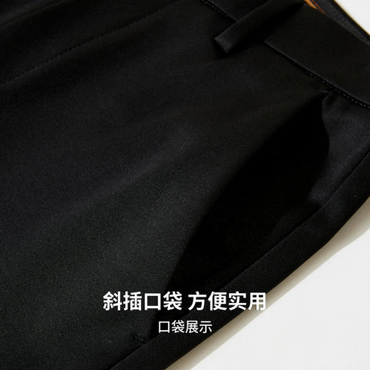 【含桑蚕丝】圣得西2025年冬季男士青年休闲裤直筒商务通勤长裤 商品图7